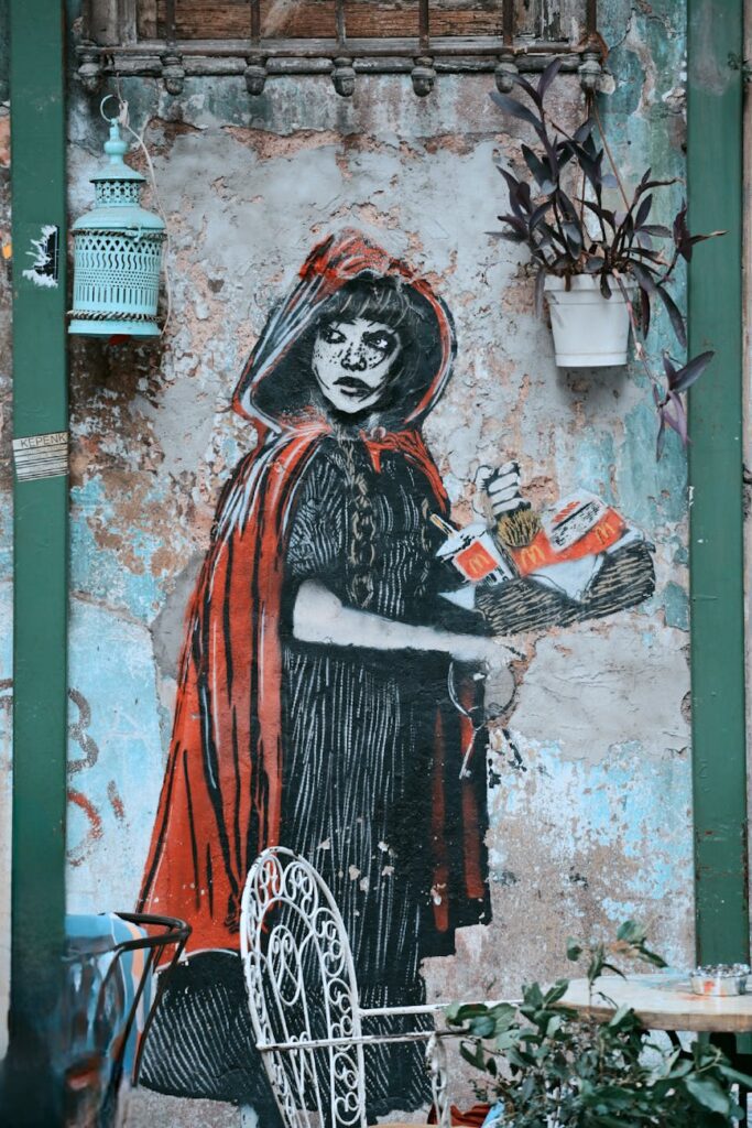 photo of a mural on the wall of a building