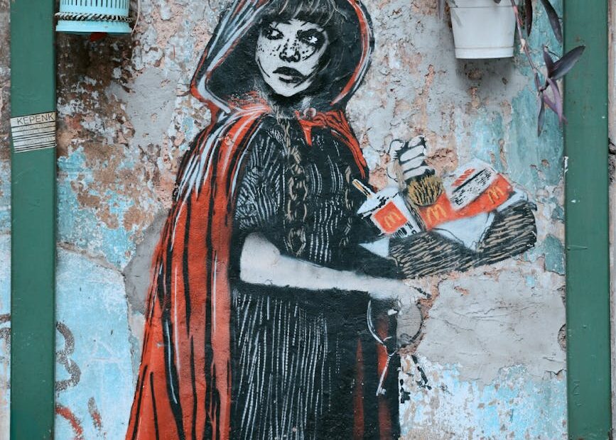 photo of a mural on the wall of a building