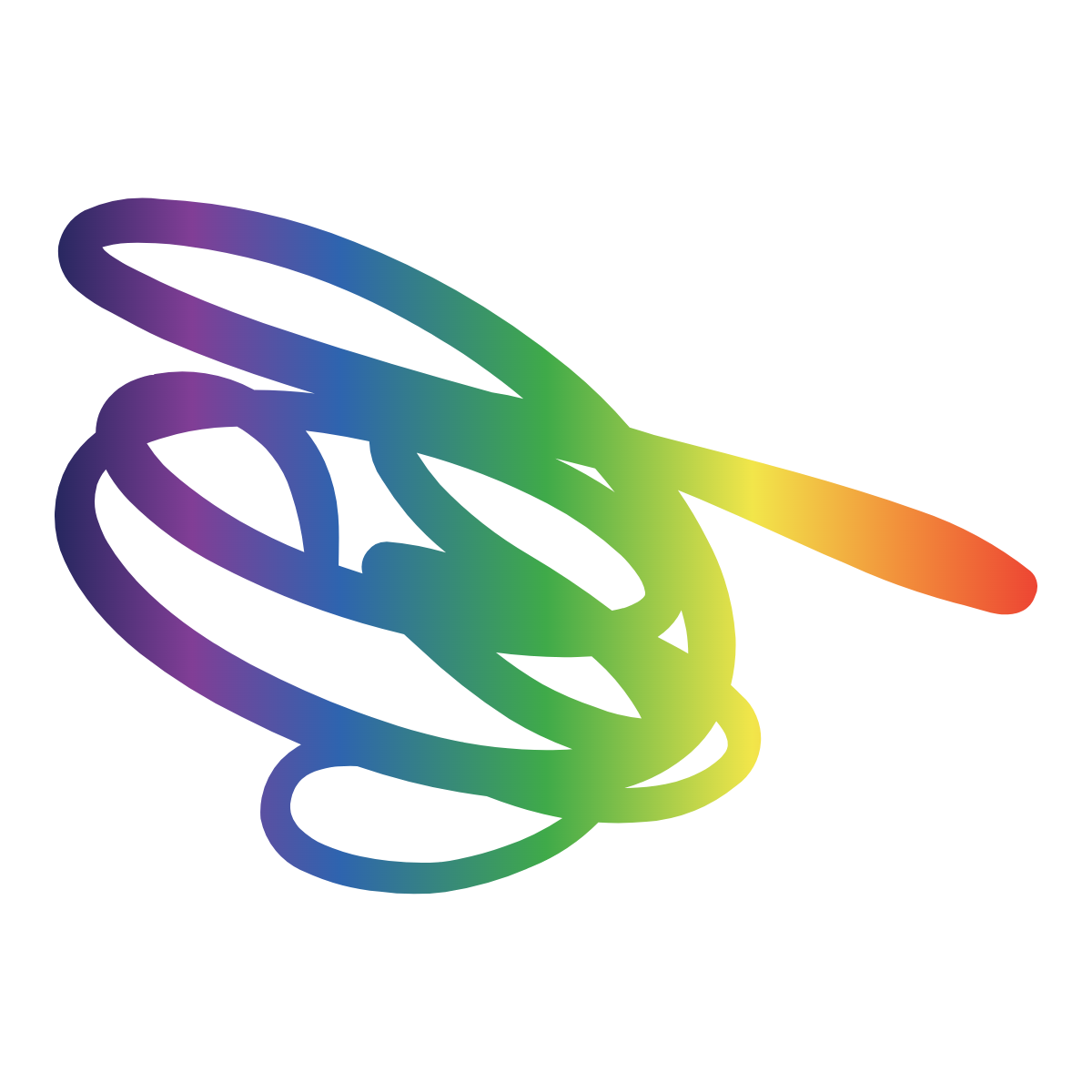 Auto-Flow Automations -Rainbow colored squiggle line